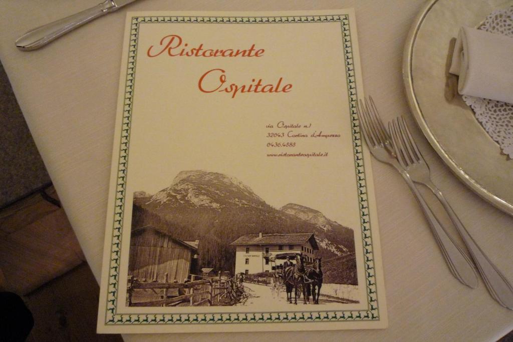 Ristorante Rifugio Ospitale Hotel Cortina d'Ampezzo Ngoại thất bức ảnh